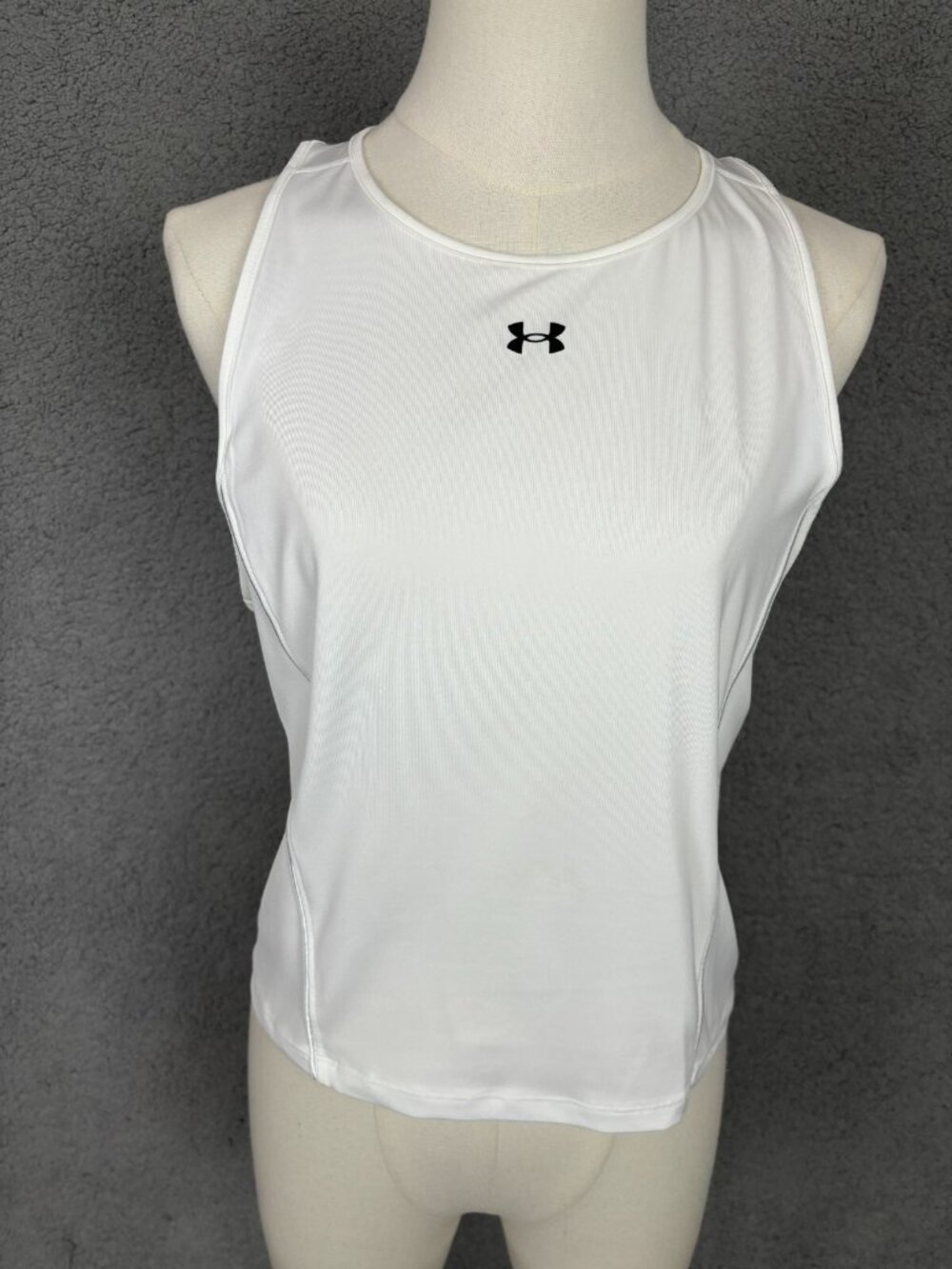 Under Armor Women's Fitted SG Cropped Tank Top White Large New With Tag's